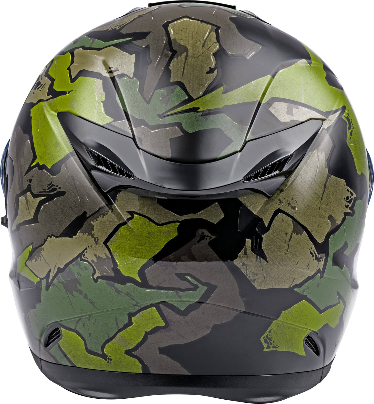 Camo Green Grey Fly Racing Helmet E4682
