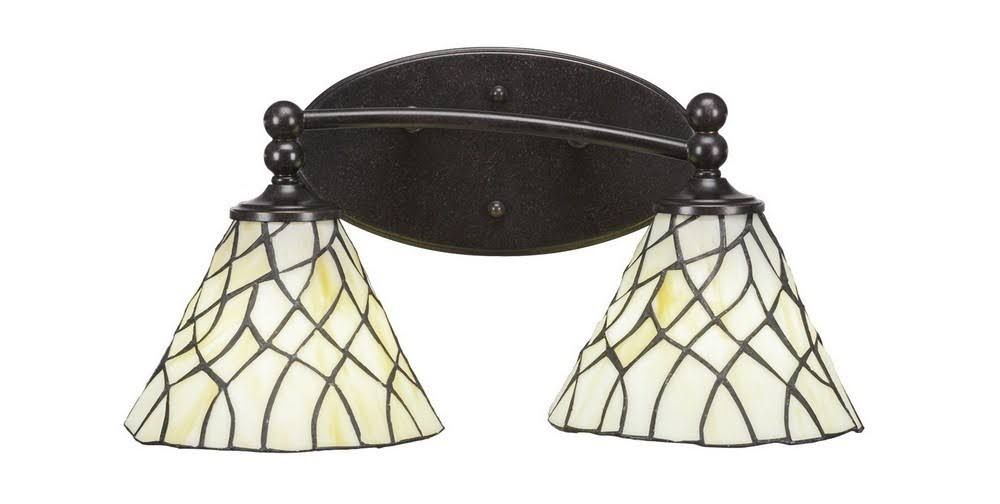 Two Light Bath Bar Dark Granite M6215