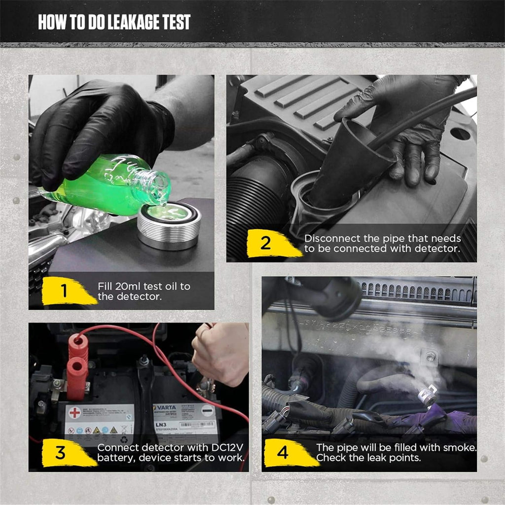 Automotive Smoke Machine Leak Detector EVAP 12V Car Pipe System Smoke Tester with Adjustable Flow Meter K286679