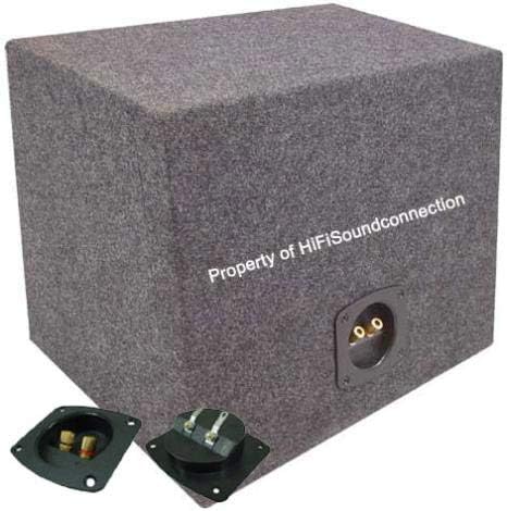Single 15" Sealed Subwoofer Box Enclosure 3/4" MDF Wood Pack of 2 J585593