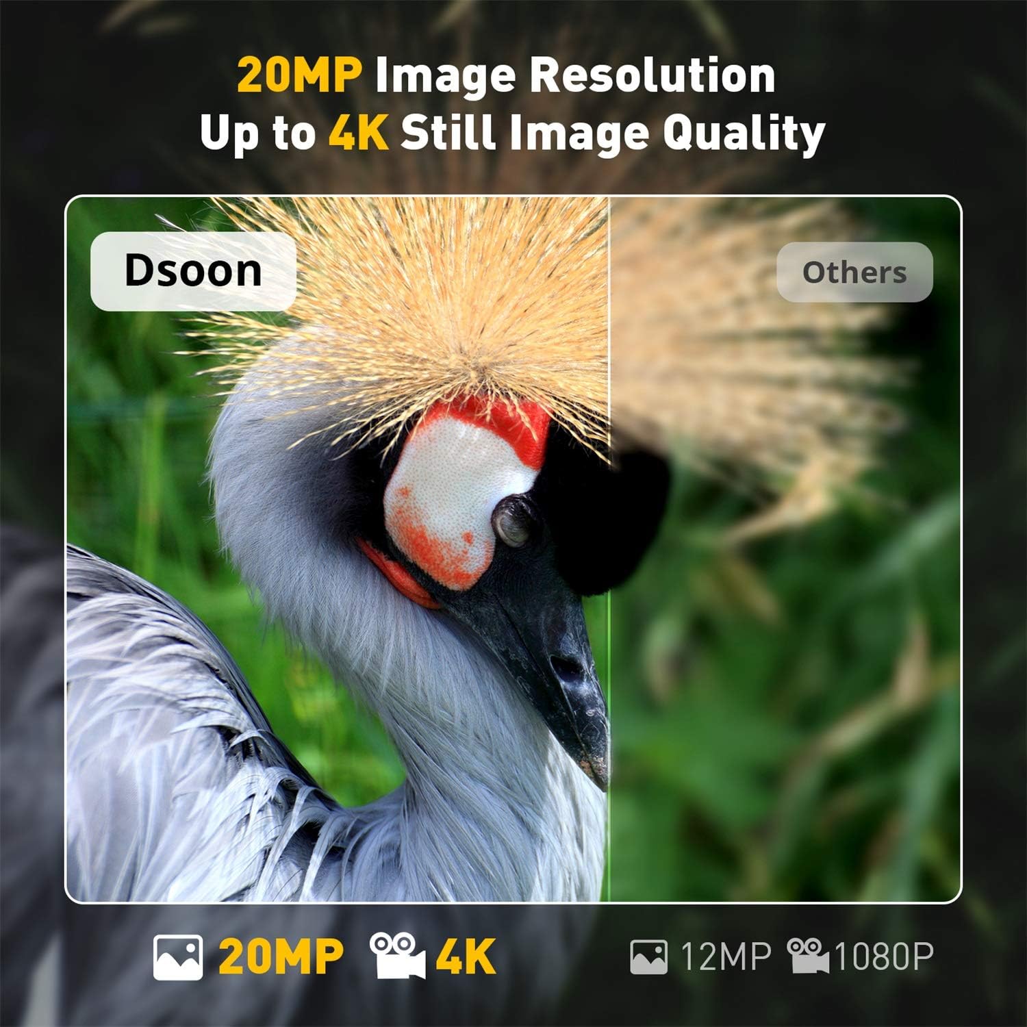 4K 20MP Dual Lens Trail Camera with Night Vision K85785