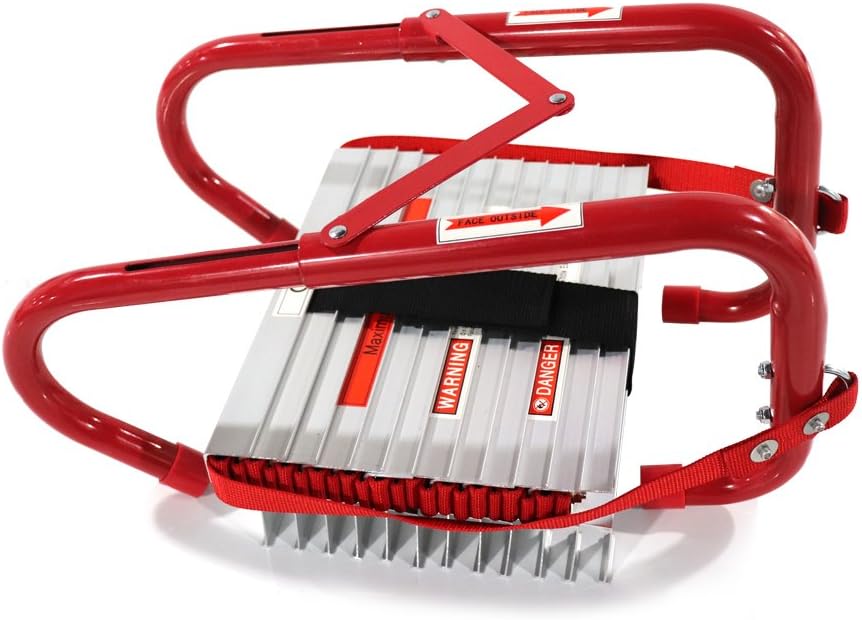 15 Foot 2 Story Emergency Escape Ladder with Wide Steps Z493