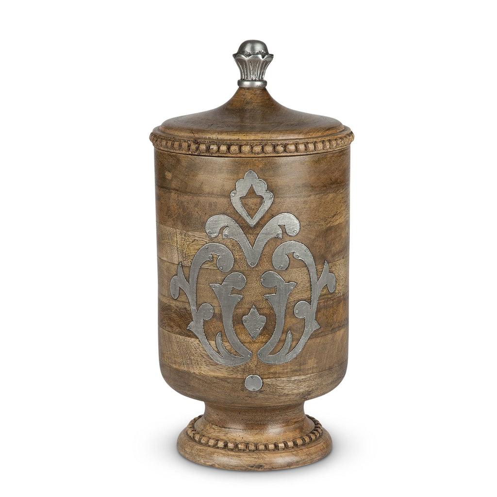Large Wood and Metal Canister N150