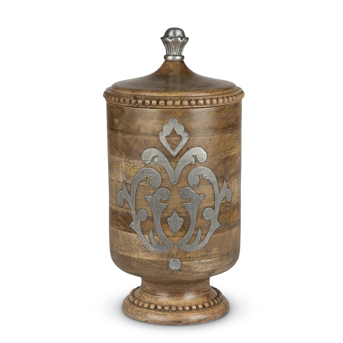 Large Wood and Metal Canister N150