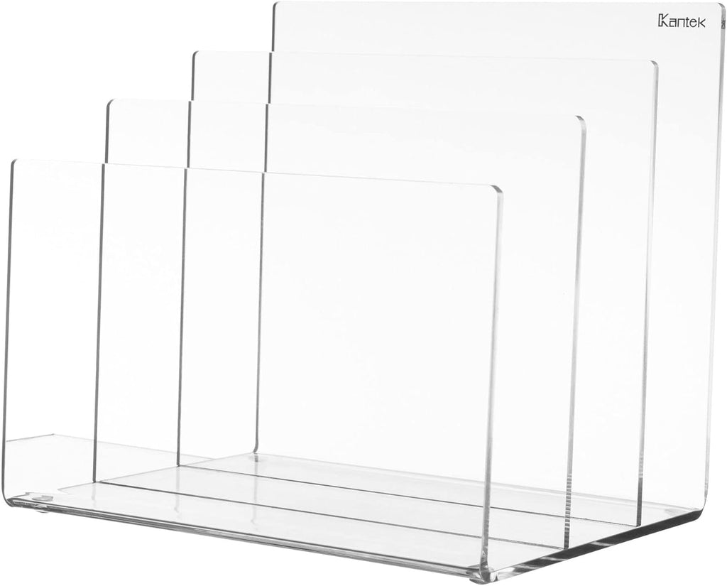 Acrylic Monitor Stand with Keyboard Storage, Clear, Pack of 2 Z665