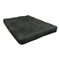 8x22 Double Foam Cotton Futon Mattress, Microfiber, Twin, Black C3959