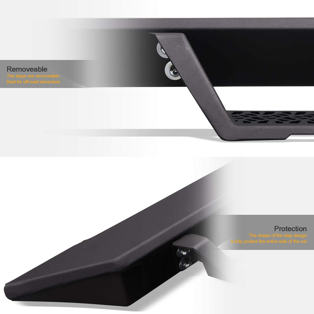 Matte Black Side Nerf Bars Running Boards L89600