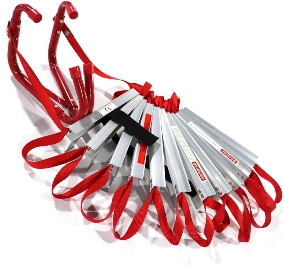 15 Foot 2 Story Emergency Escape Ladder with Wide Steps Z493