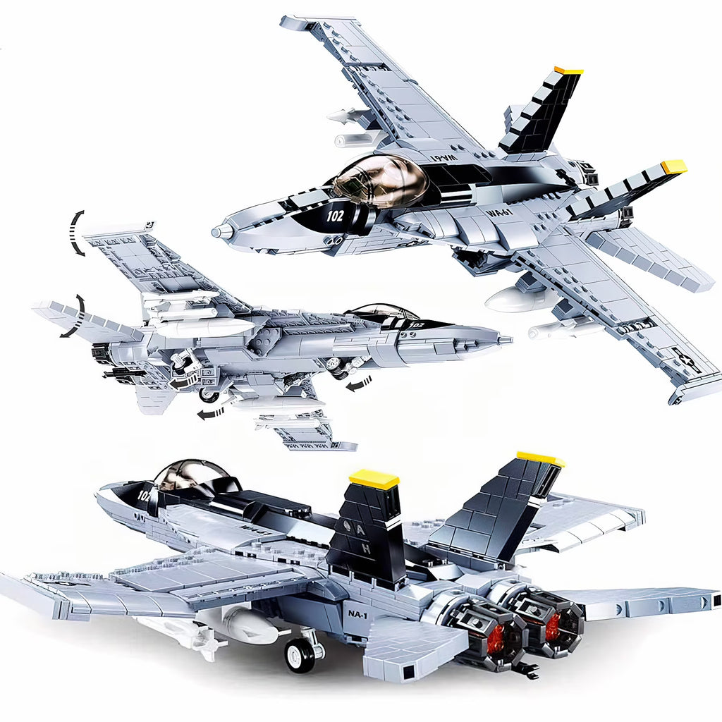 Gray F/A-18E Super Hornet Building Block Set X544207