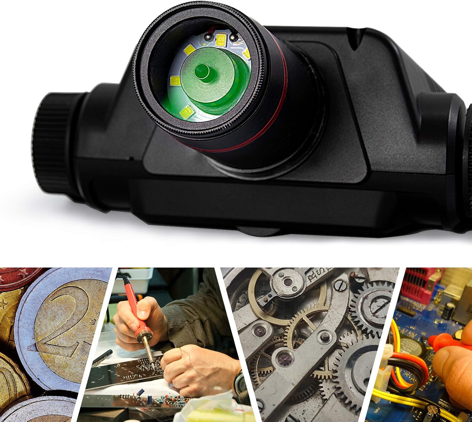 USB Digital Microscope 260X Magnification with 5'' 1080P LCD Display K3966