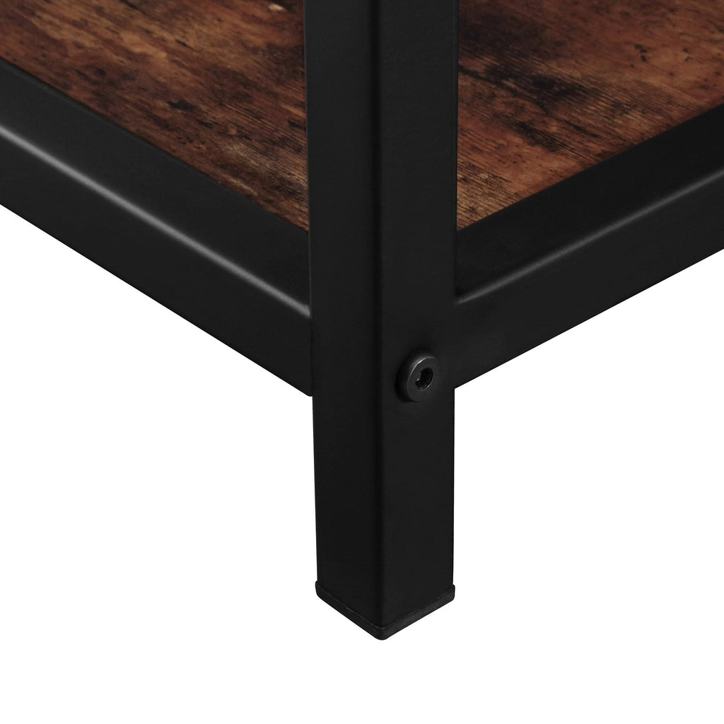 4-Tier Open Shelf Bookcase Brown D791