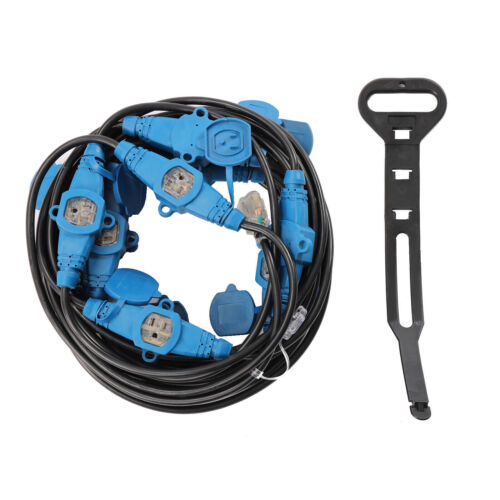 13 Plugs 65FT 12 Awg Power Extension Cord Splitter O214