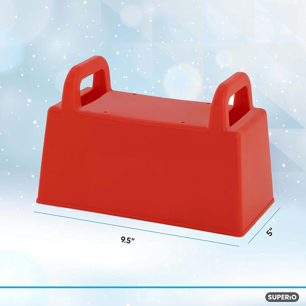 Snow Block Mold Brick Form & Sand Mold Block Red 10 Inch A7732