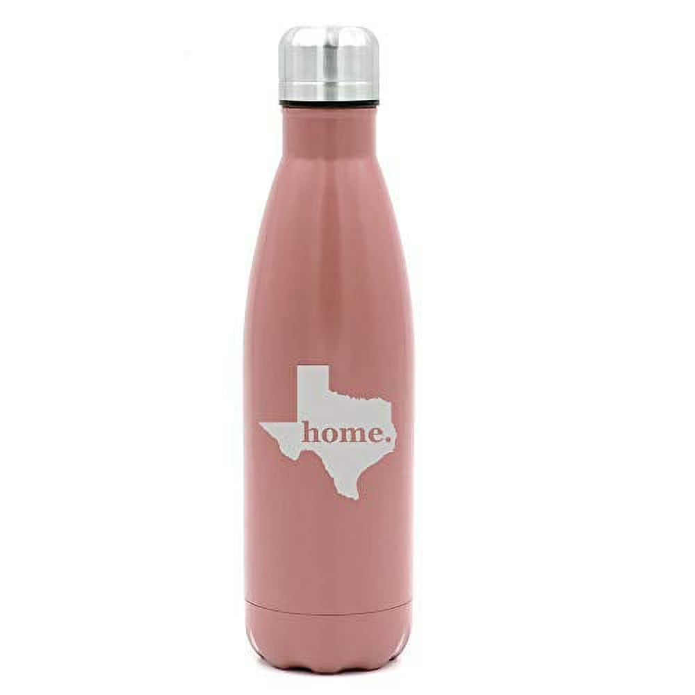 17 oz. Double Wall Vacuum Insulated Stainless Steel Water Bottle Travel Mug Cup (Rose Gold) T69642