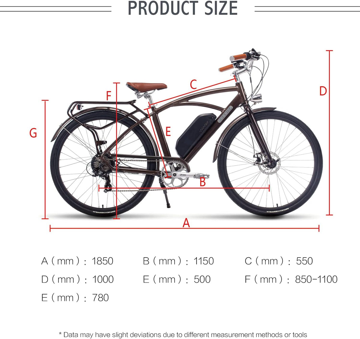 28 500W Electric Bicycle with 48V 12.8Ah Removable Battery E950518