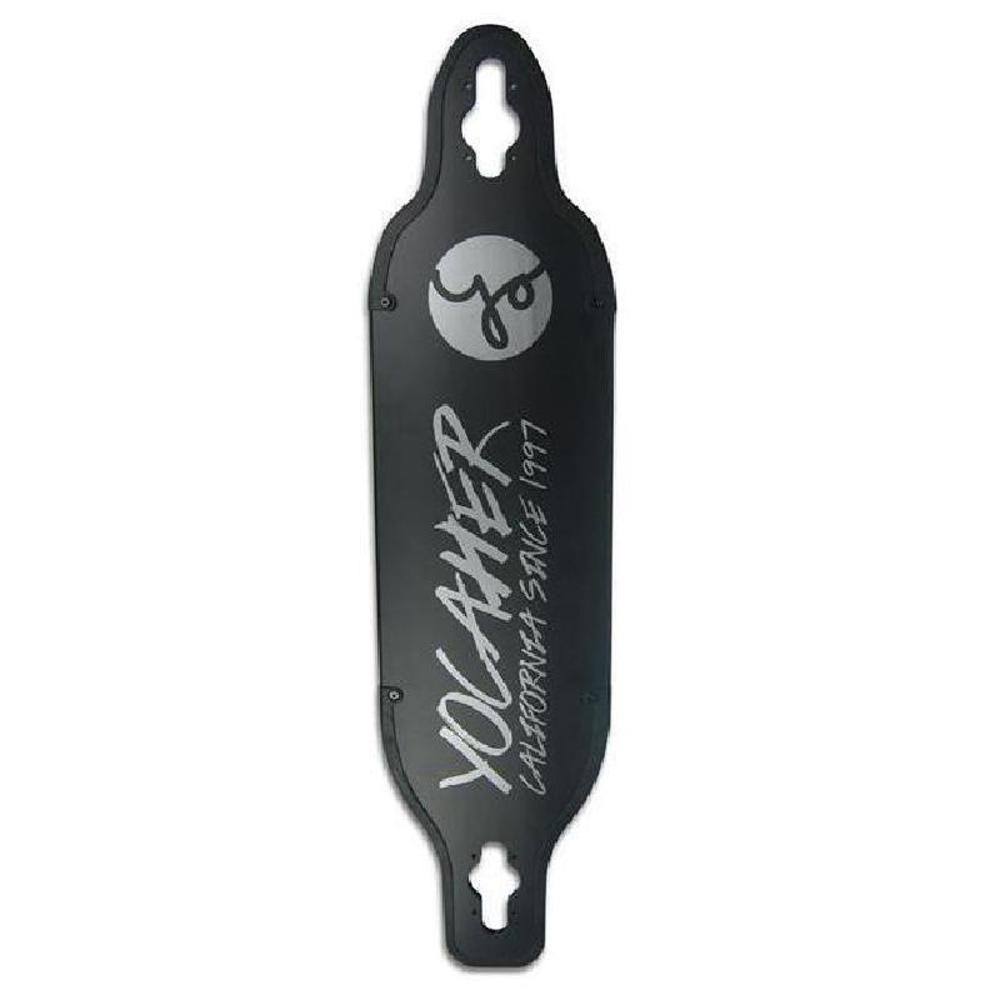 Black Aluminum Drop Through Longboard Deck B6622