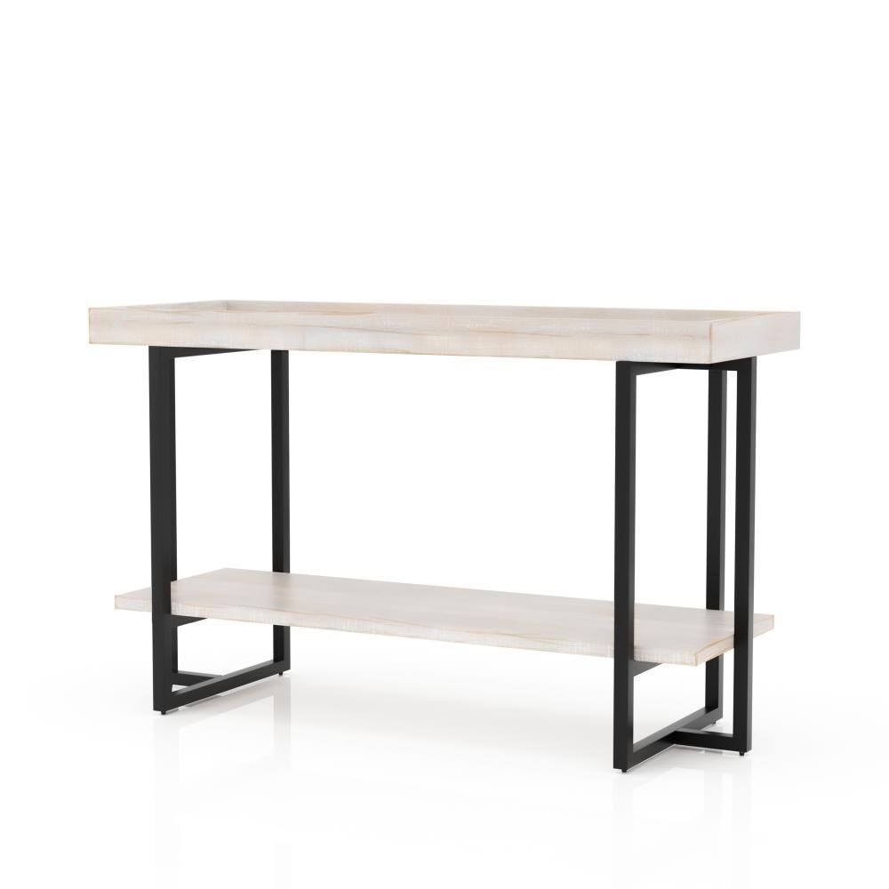 Antique White Wood Console Table H89218