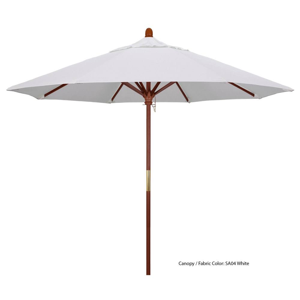 Pacifica Pacific Blue 9 Wood Market Umbrella N346