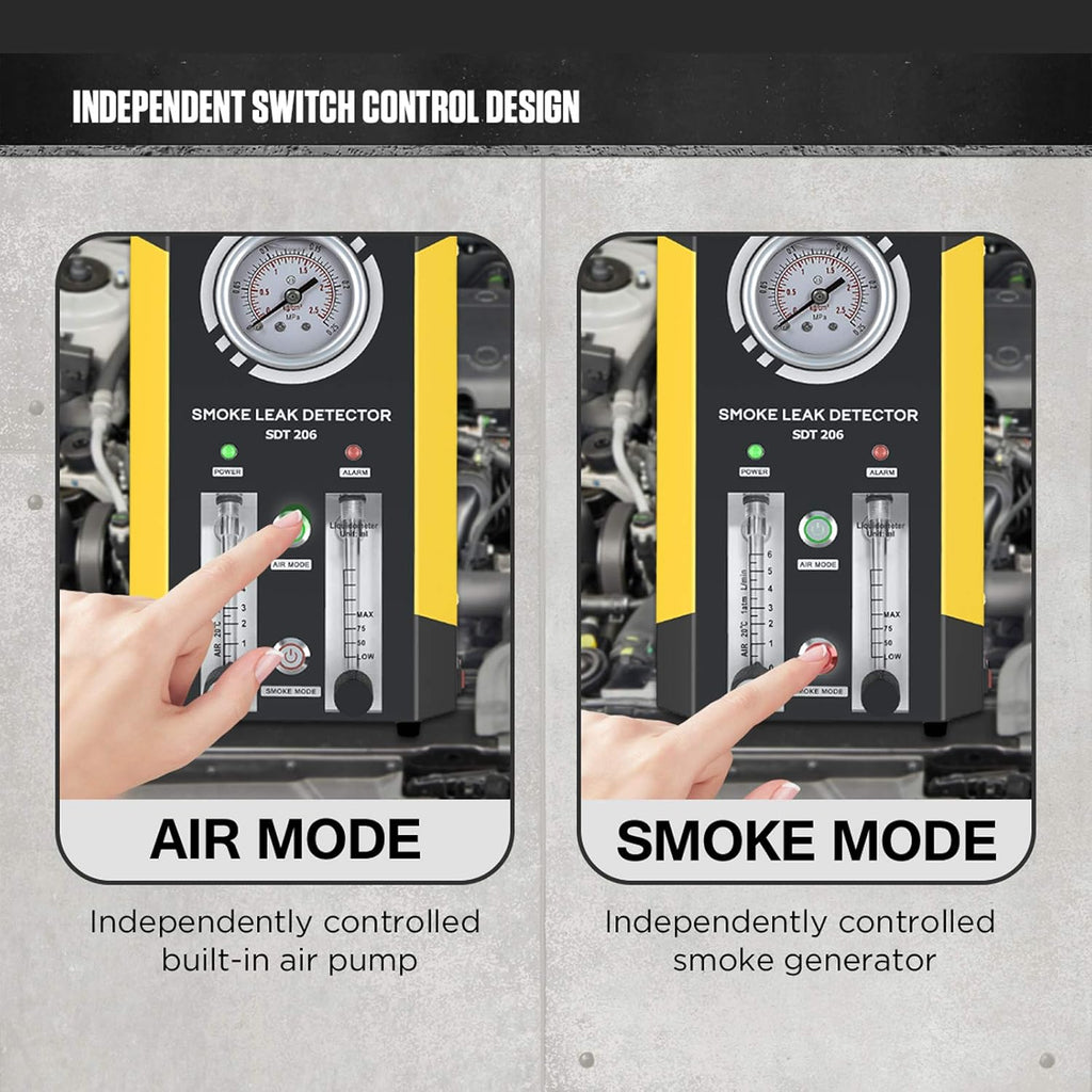 Automotive Smoke Machine Leak Detector EVAP 12V Car Pipe System Smoke Tester with Adjustable Flow Meter K286679