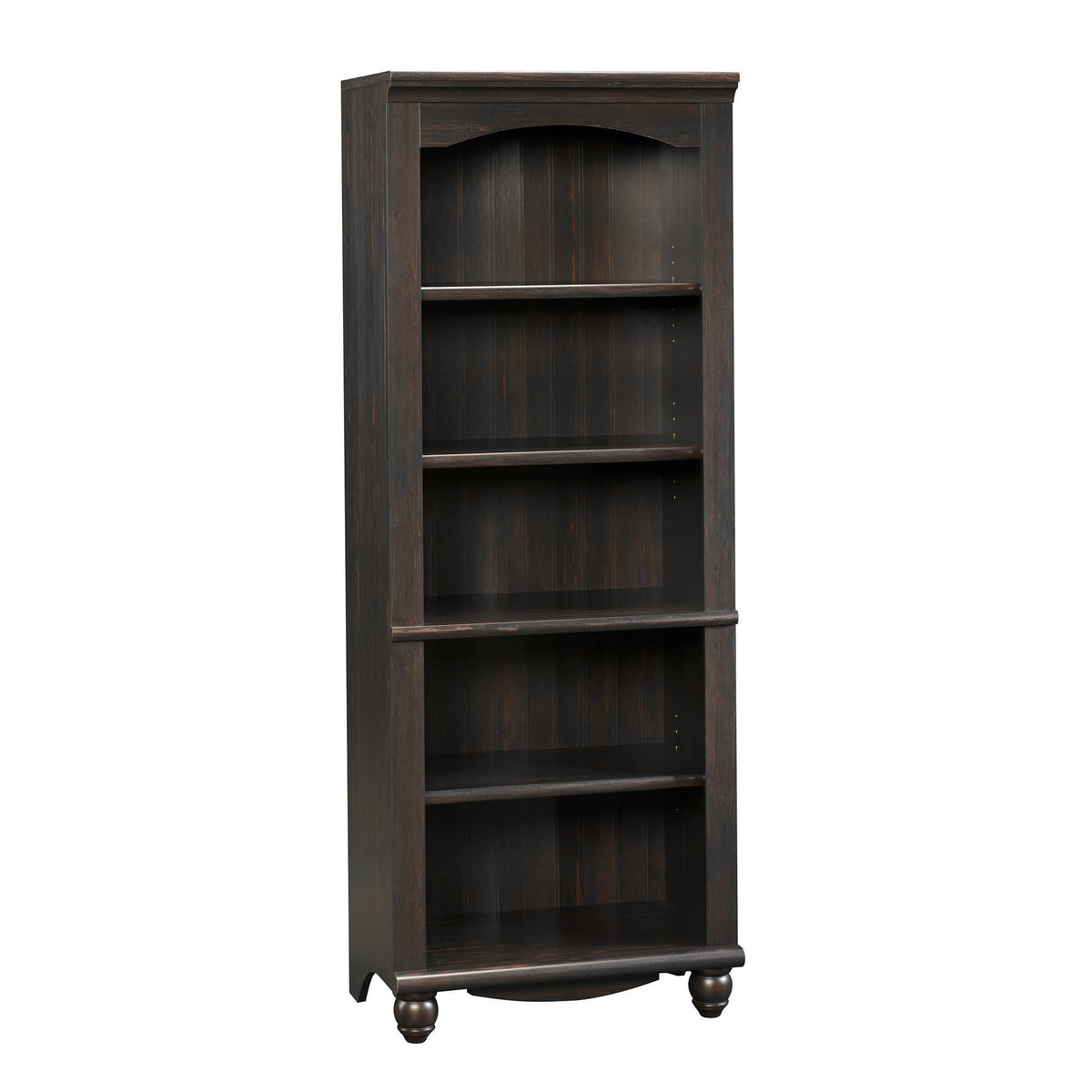 5 Shelf Bookcase in Antiqued Paint F72413