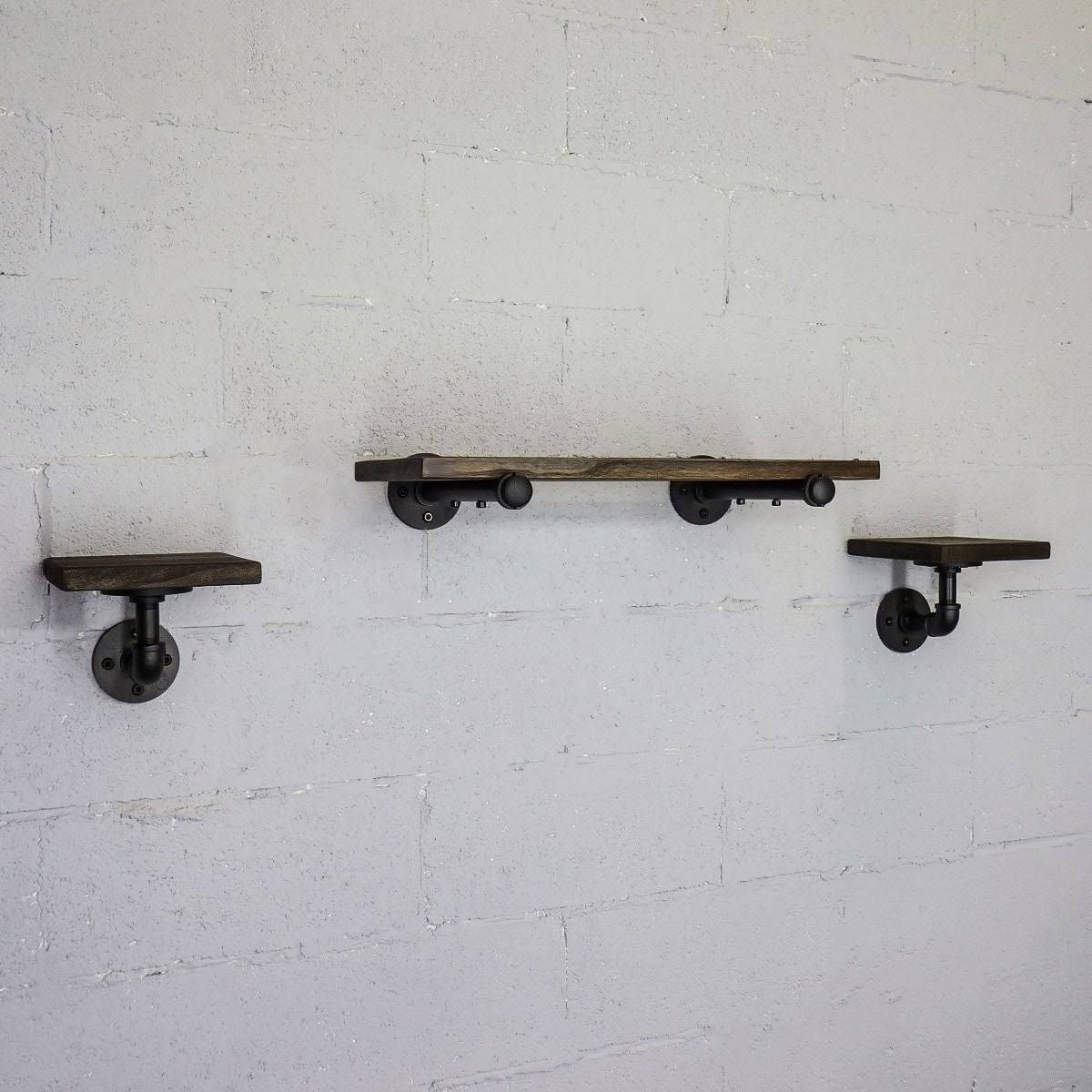Set of 3 Farmhouse Industrial Wall Shelf T81806