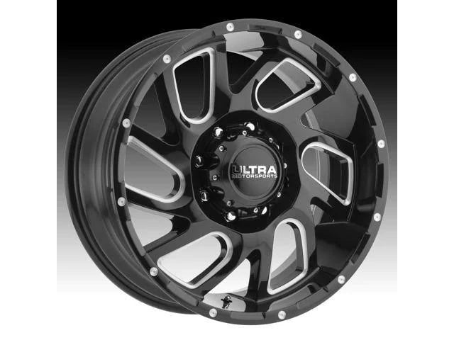18x9 5x139.7 +12mm Black/Milled Wheel Rim O8018
