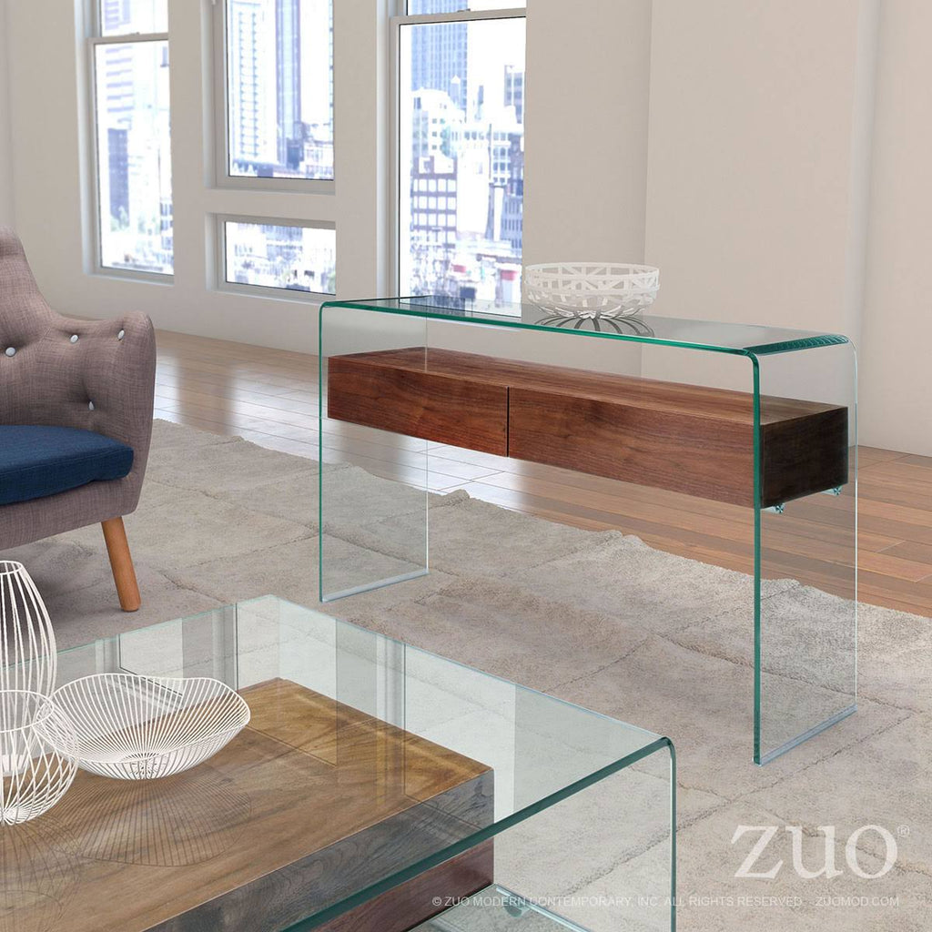 Walnut Console Table Z32081