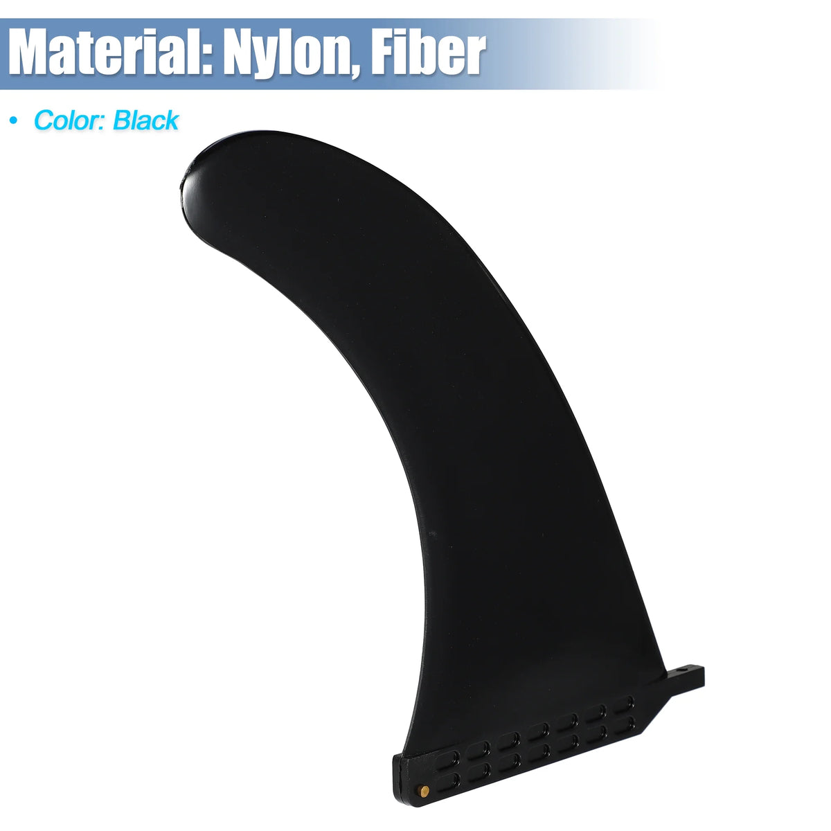 Black Detachable Nylon Fiber Surfboard Fin Y71250
