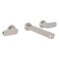 Polished Nickel Wall Mount Widespread Lavatory Faucet B4080