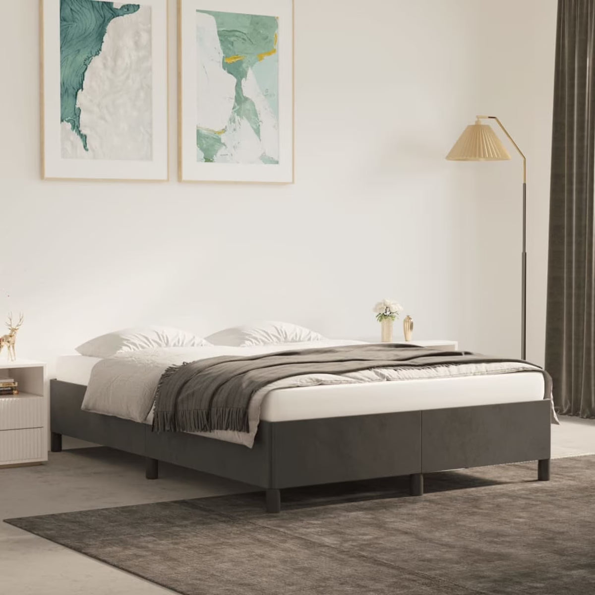Queen Bed Frame Dark Gray N63626