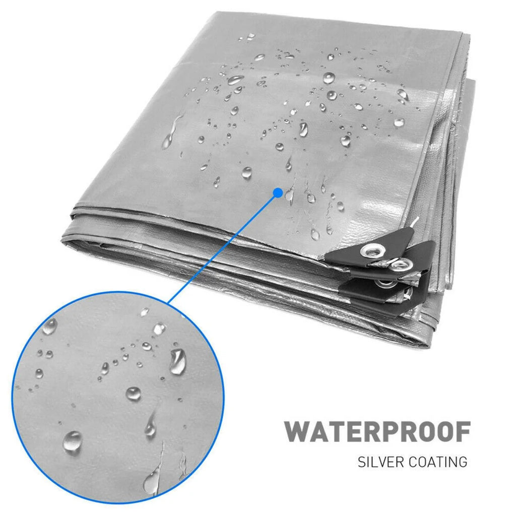 10 Mil Waterproof Poly Tarp Cover 6*10ft J701097