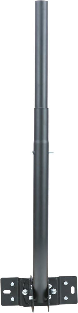 Telescoping Universal Antenna Mast Pole, 43.125 x 9 x 4.75 in, Black T947