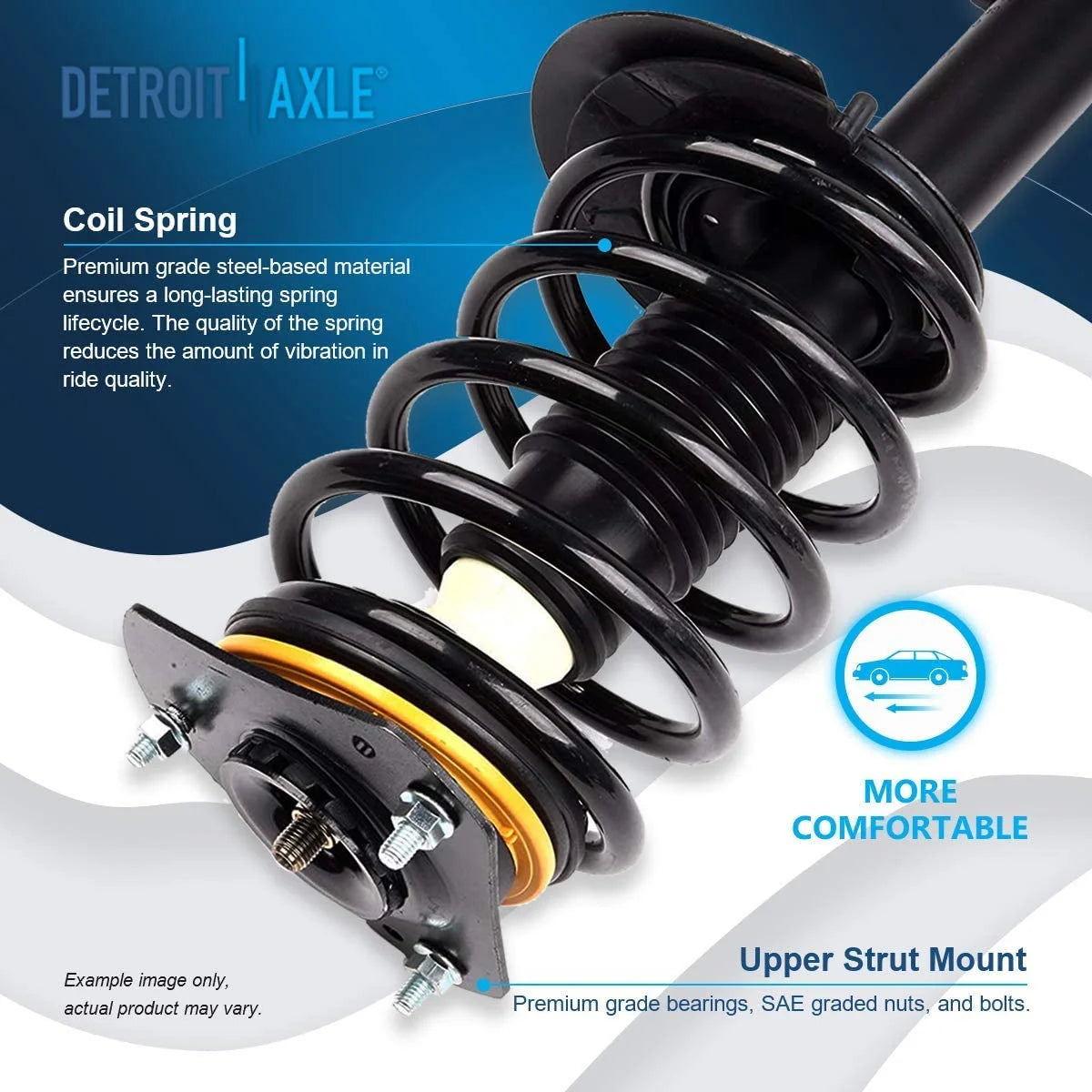 Front Struts with Coil Spring Sway Bars and Outer Tie Rods 6pc Set U29148