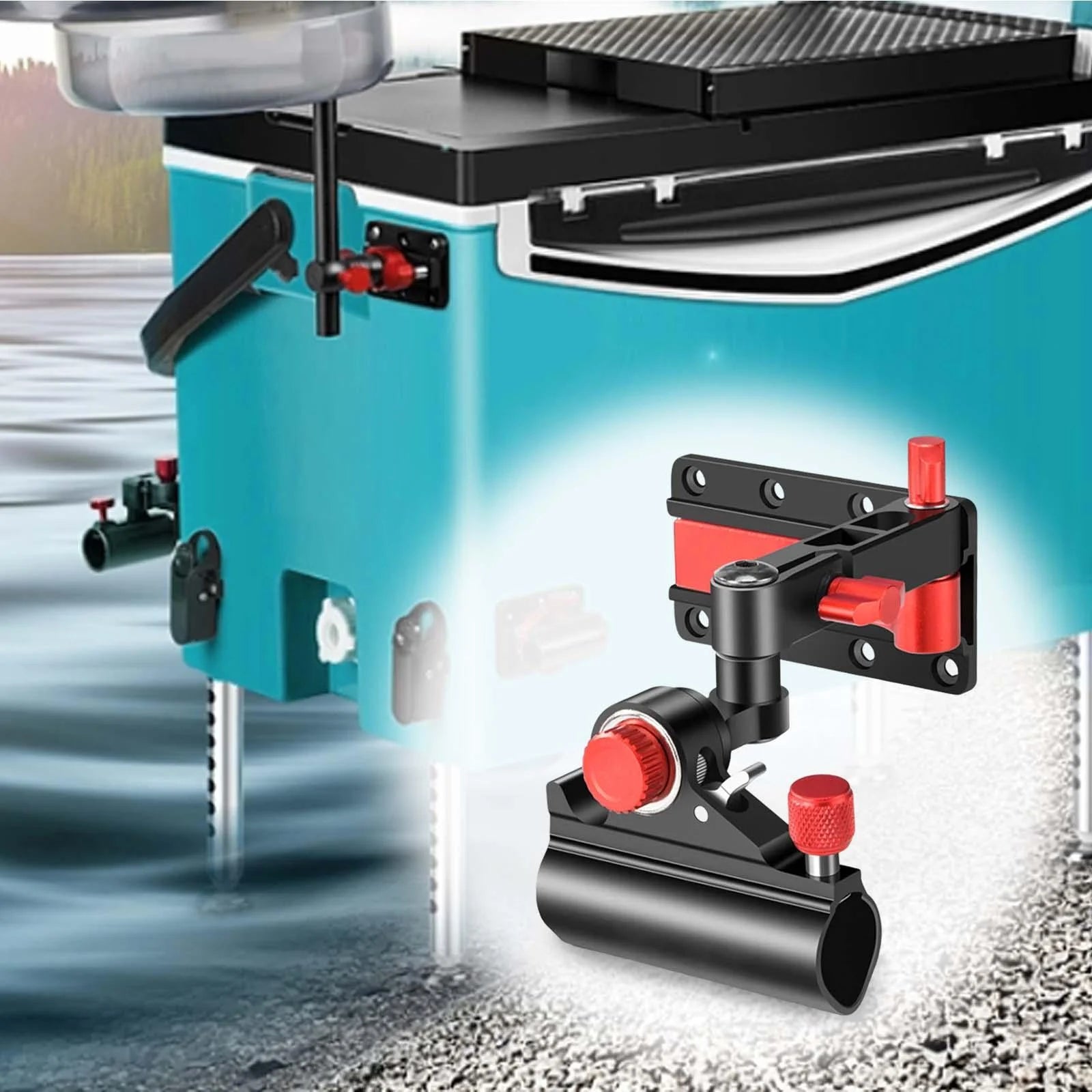 Portable Folding Metal Rod Holder Rack H61884