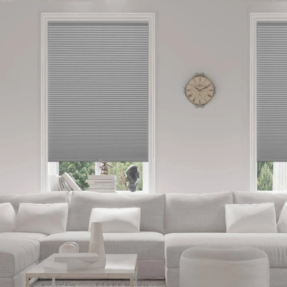 Pewter Cordless Blackout Cellular Shade 60 in. W x 72 in. L J5834