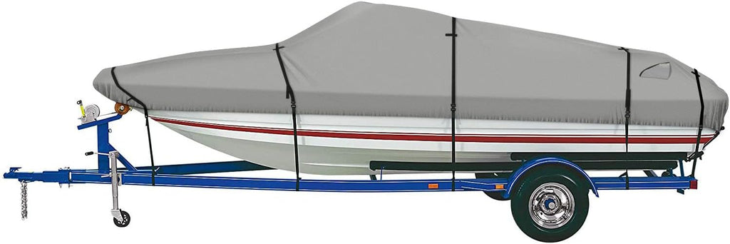 Trailerable Boat Cover 14'-16' Waterproof Heavy Duty Marine Grade Canvas Pack of 2 N674615