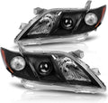 Headlight Assembly Projector Black Housing with Amber Reflector Clear Lens Q706