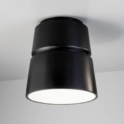 Flush Mount Light, Gloss White/Bisque P4371