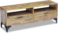 Solid Reclaimed Wood TV Cabinet with 2 Drawers Z7594