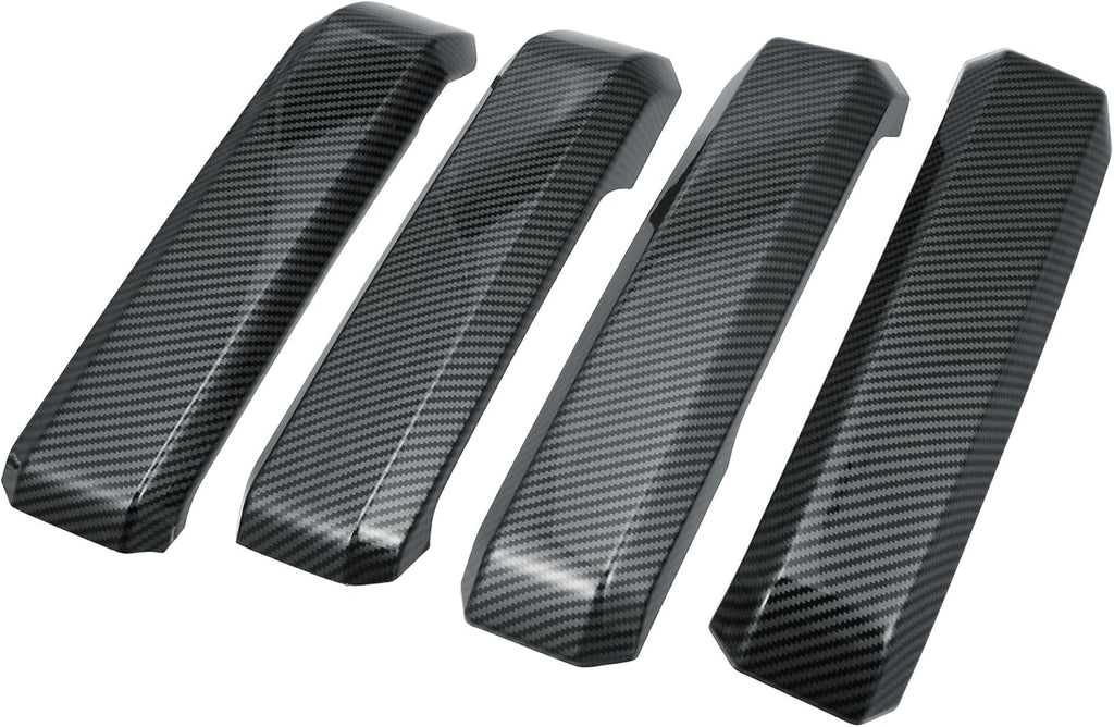 ABS Carbon Fiber Pattern Window Lift Trim Switch Panel Cover Black Pack of 2 G30294