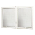 White Vinyl Casement Window with Screen A8842
