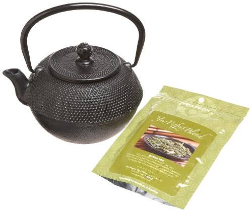 Black Hammered 40 Ounce Cast Iron Teapot Y31028