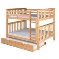 Twin Over Twin Bunk Bed with Trundle Y6508
