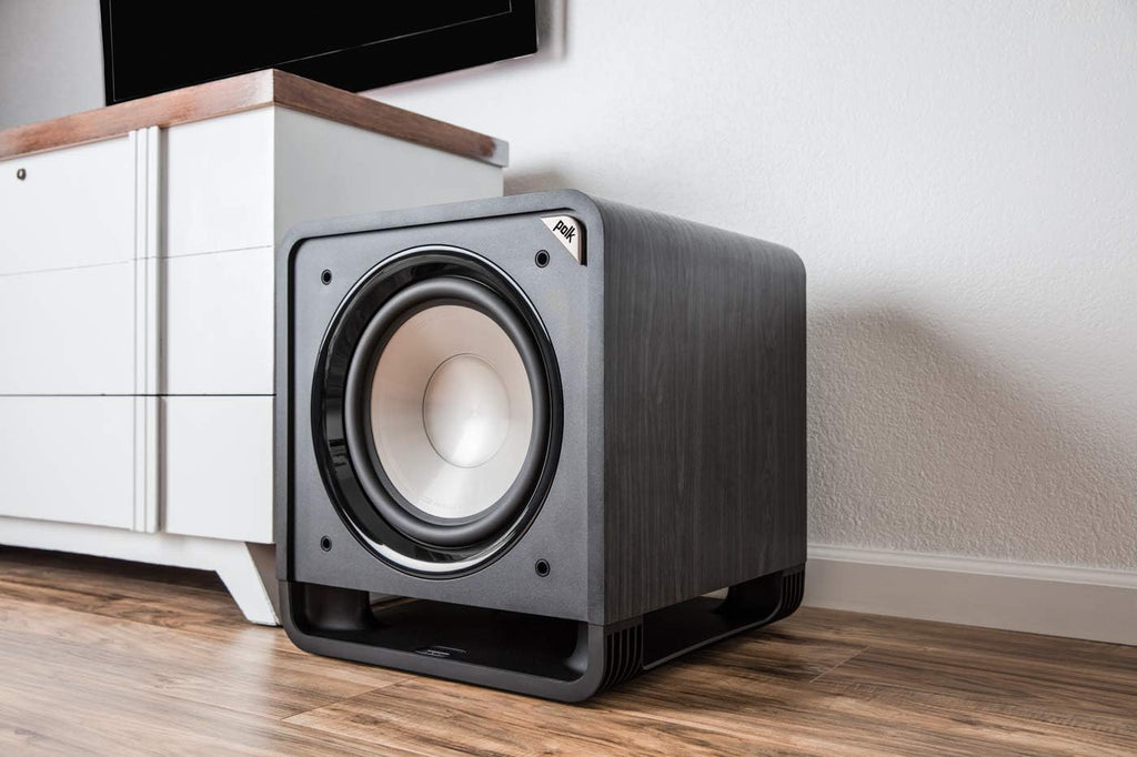 Powered Subwoofer with 12” Woofer, 400W Amp, Washed Black Walnut T44490