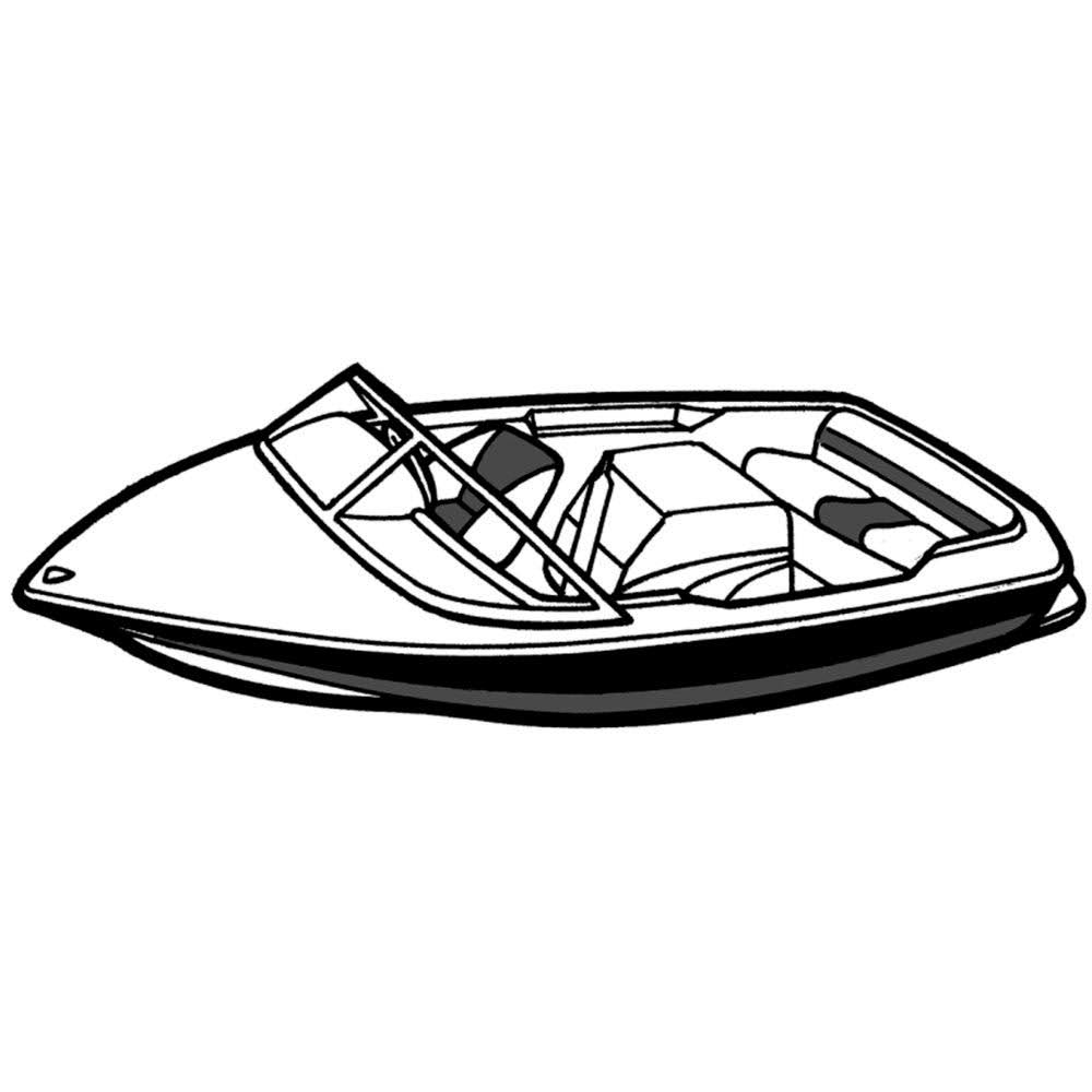 Grey Boat Cover for Tournament Ski Boats W5080