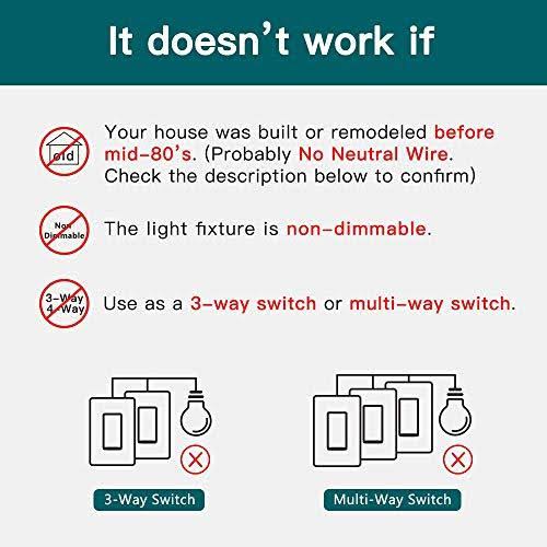 Smart Dimmer Switch WiFi Light Switch T791541