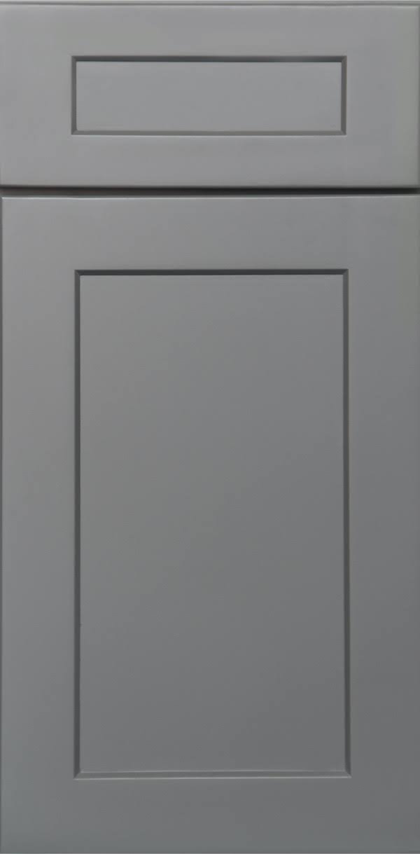 Grey 2 Doors 2 Shelves Wall Cabinet High-Density Fiberboard E605289