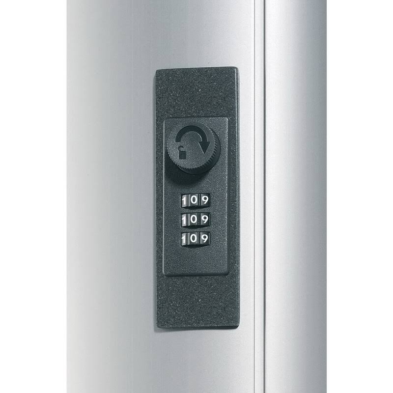 Brushed Aluminum Locking Key Cabinet 36-Key Q7121