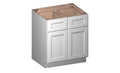 White 2 Doors 2 Drawers Base Cabinet U269715