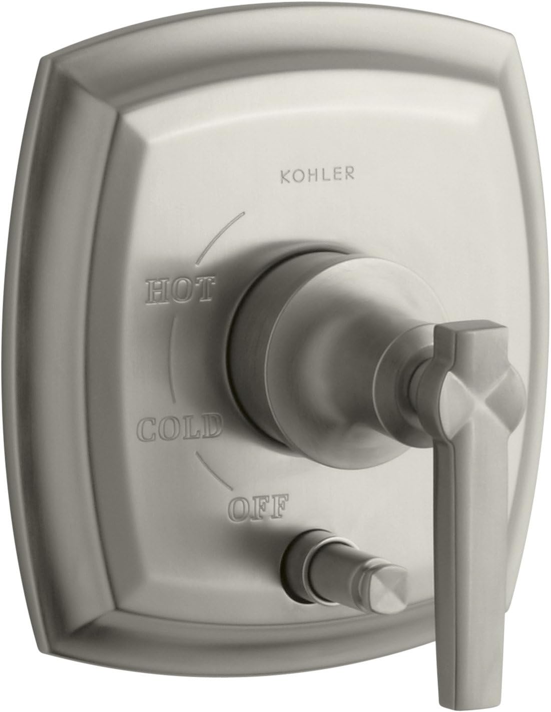 Polished Chrome Pressure-Balancing Valve Trim with Lever Handle R448
